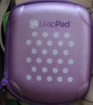 Leapfrog Leappad Purple Polka Dot Case With 2 Games