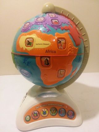Vtech Spin And Learn Adventure Globe Interactive Talking Toy 1261 (z)