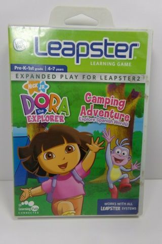 Leapfrog Leapster/leapster 2 Nick Jr.  Dora The Explorer Camping Adventure Game