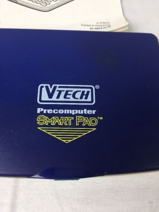 VTECH PRECOMPUTER SMART PAD PRE MINI COMPUTER INSTRUCTIONS 2