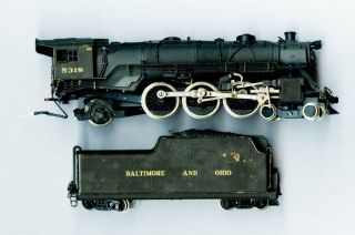 Ho Brass Gem (built By Akane) B&o 4 - 6 - 2 P - 7 Pacific Brass Steam Locomotive