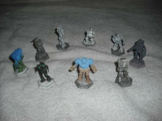 Nine Ral Partha Battletech Metal Miniature Robots