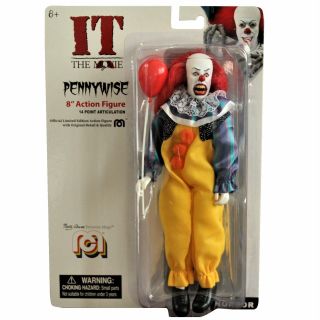 Mego 8 Inch Horror Action Figure - It The Movie - Pennywise