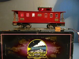 Mth 10 - 2153 Standard Gauge Ives Tinplate Traditions 20 - 195 Red Caboose O.  B