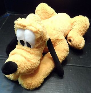 Disneyland Disney Plush Pluto 17 " Stuffed Animal Dog Cartoon Plushie Stuffie
