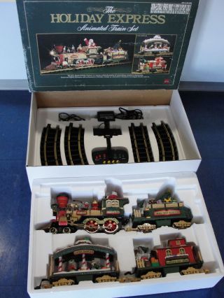 Bright The Holiday Express Animated Christmas Train Set 380 Lights & Sound