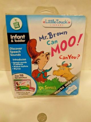 Leap Frog Dr.  Seuss Mr.  Brown Can Moo Can You ? Little Touch Leap Pad Speech