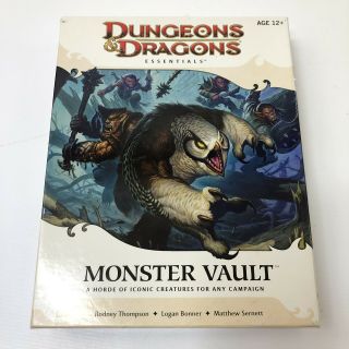 Dungeons And Dragons Essentials Monster Vault Box Kit 4th Edition