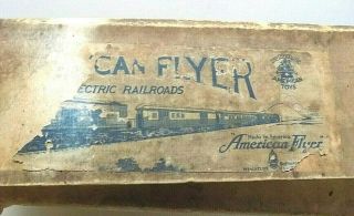 Vintage Pre - War American Flyer 1227 Train Set w/ 1218 Engine &1205,  1306 Cars 4