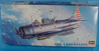 1/72 Hasegawa Ap29 Sbd - 3 Dauntless U.  S.  Navy Carrier - Borne Dive Bomber Kit