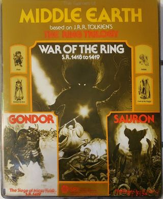 Spi War Of The Ring Trilogy With Gondor And Sauron Punched Very Good