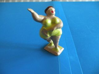 Fat Lady Singing Train Layout Metal Toy Soldier Figure B4