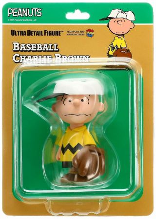 Medicom Udf - 360 Ultra Detail Figure Peanuts Series 6 Baseball Charlie Brown 90mm