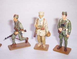 5 x DEL PRADO Die Cast Metal SOLDIERS FIGURES Spain & Greece Military 1922 - 1942 2