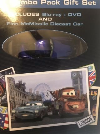 Mattel Disney Pixar Cars 2 Exclusive Blu Ray Finn Mcmissile Die Cast
