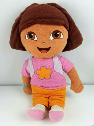 Fisher Price Dora The Explorer Plush Doll With Back Pack 2004 Large 24 Inches