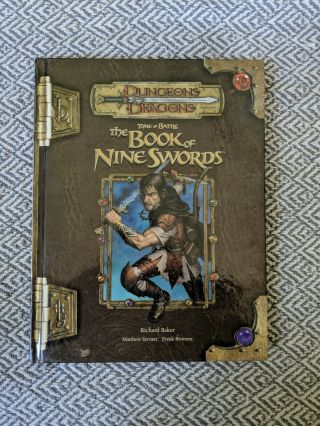 Dungeons & Dragons,  The Book Of Nine Swords (tome Of Battle)