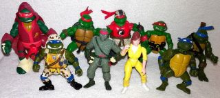 Tmnt Teenage Mutant Turtles Figures Raphael Leo April O 