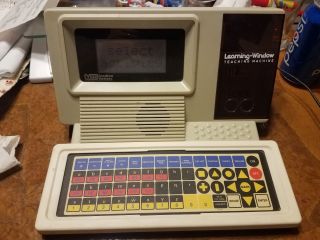 1986 Learning Window Teaching Machine Vtech Great W/ Voice Cartridge
