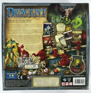 Descent Journeys in the Dark Second Edition Board Game Complete 2