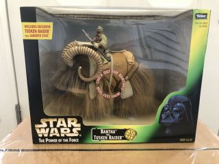 Star Wars Power Of The Force Bantha And Tusken Raider Kenner 1998
