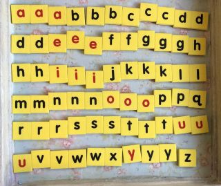 Small Alphabet Magnetic Tiles
