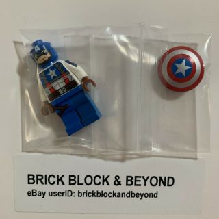Christo7108 Lego Custom Captain America Minifigure Authentic