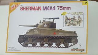 Cyber Hobby 1/35 Scale Sherman M4a4 75mm With Bonus Tank Crew