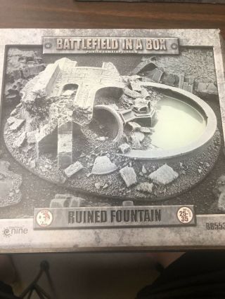 Warhammer 40k - Terrain - Battlefield In A Box - Ruined Fountain - Gf9