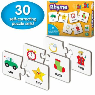 The Learning Journey Match It - Rhyme - 30 Self - Correcting Rhyming Words.