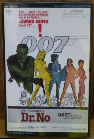 James Bond 007 Dr.  No Sean Connery 12 " 1/6 Figure Sideshow Nrfb