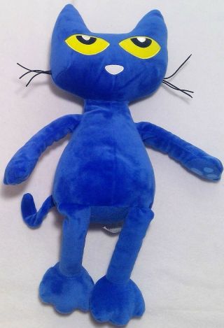 Pete The Cat Stuffed Animal Plush Toy 16 " Medium Blue
