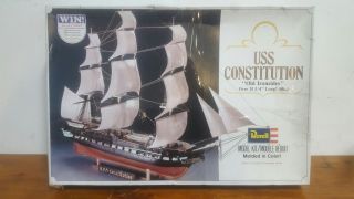 1979 Revell Uss Constitution Old Ironsides Ship Model Boat Kit 100 Complete