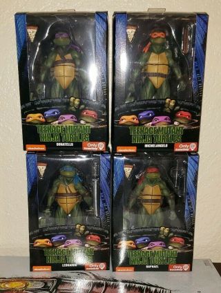 Neca Teenage Mutant Ninja Turtles 1990 Movie Complete Set Gamestop Exclusive