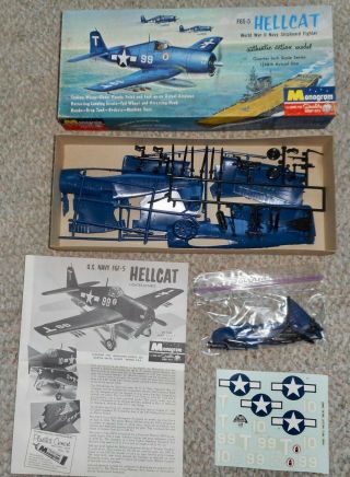 Monogram 4 Star F6F Hellcat - SB2C Helldiver Plastic Model Kits 2