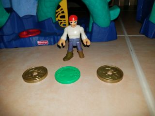 2009 Imaginext Sea Dragon Serpent Pirate Playset with Figure and 3 Disc Weapons 2