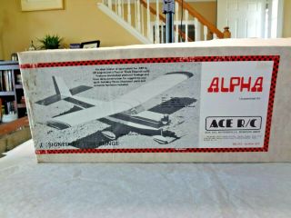 Vintage Ace Rc Airplane Alpha Kit 50l212 Designed By Runge // Complete // Nm/mt