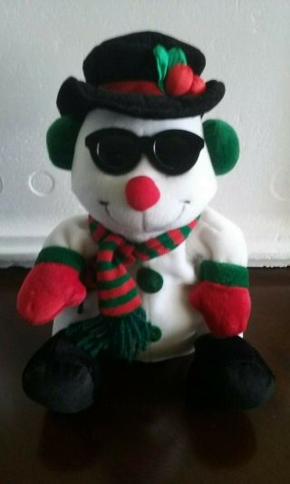Singing Stuffed Snowman W/ Sunglasses - I 