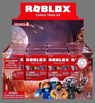 Roblox Blind Box Series 4,  Assorted Mystery Figures,  1 Single Pack,  Roblox