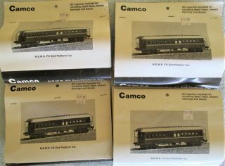 4 X Nswgr Nswtd Fo Class End Platform Passenger Carriage Kits By Camco - Ho Oo