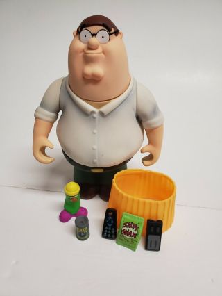 Mezco Family Guy Peter Griffin Series 1 Figure 2004 Rare Extra Accessories