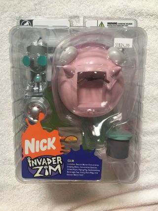 Invader Zim Gir With Flying Pig Figurine Rare Nib