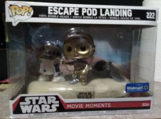 Funko Pop Exclusive Star Wars: Movie Moments - R2 - D2 And C - 3po Escape Pod
