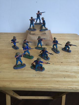 1/32 Boxer Rebellion Us Marines China 1900 Armies In Plastic 12 Figures Painted