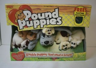 Pound Puppies W/charm Bracelet 30450 Lewis Galoob Toys 1995