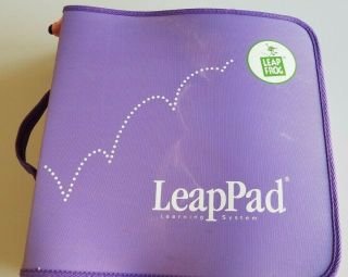 Leap Frog Leappad Learning System With Case,  Books,  And 7 Cartridges