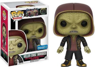 Funko Pop Movies: Suicide Squad Killer Croc (hooded) 150 Wal - Mart Exclusive