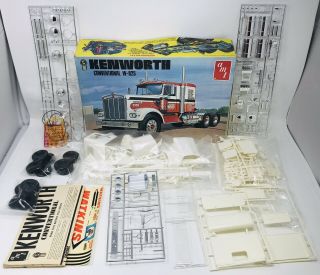 1971 Amt T519 - Kenworth Conventional W - 925 Tractor Truck - Vintage 1:25 Kit
