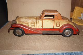 VERY EARLY PATENT PENDING LOUIS MARX & CO ELECTRIC BATTERY OP SEDAN TOY CAR 2