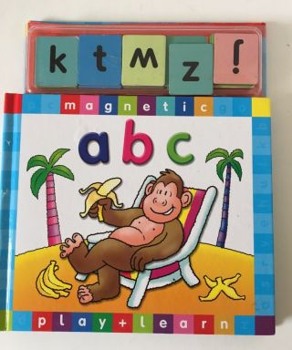 Magnetic Play And Learn Abc Book With 26 Magnetic Letter Tiles